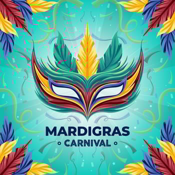 Mardi Gras Carnival Illustration Concept vector