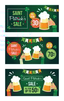 Saint Patrick's Sale Marketing Event vector