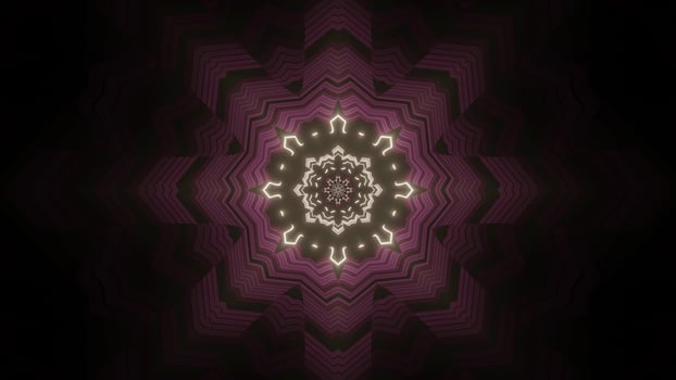 Colorful kaleidoscope 3d illustration design for background or wallpaper photo