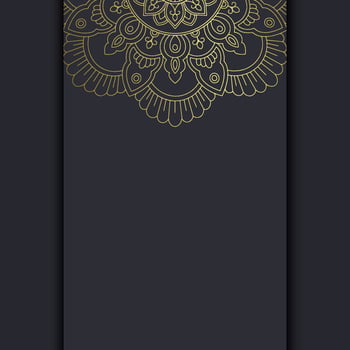 Luxury mandala pattern background with golden arabesque vector
