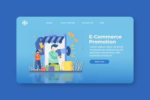 Modern flat design vector illustration. E-Commerce Promotion Landing Page and Web Banner Template. Online Shopping, Flash Sale, Big Sale Banner, Discount, Promotion Banner Design.