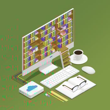 e-learning isometric composition vector
