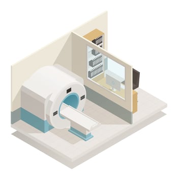 medical equipment isometric composition vector