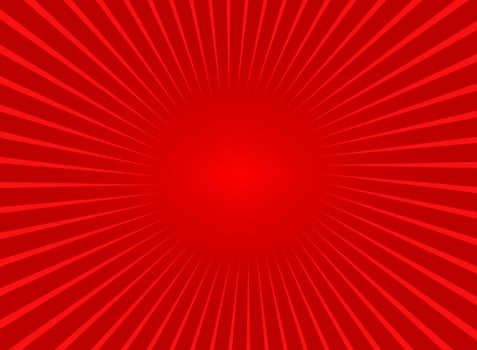 Abstract Red Sun Rays Background vector