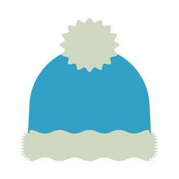 merry christmas hat flat style icon vector