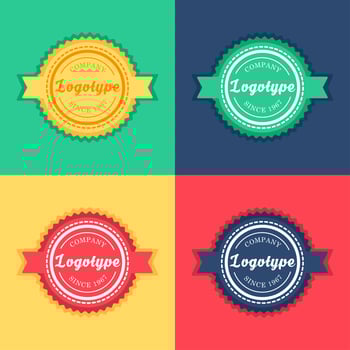 Vintage badge and label template vector