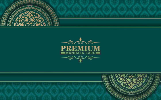 Luxury ornamental mandala background with arabic islamic east pattern style premium vector