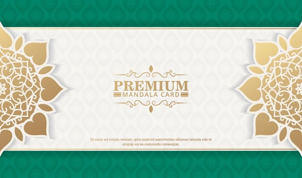 Luxury ornamental mandala background with arabic islamic east pattern style premium vector