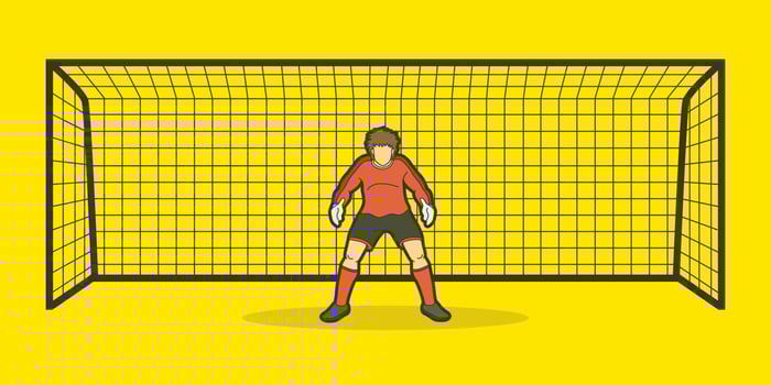 Goalkeeper Soccer Player vector