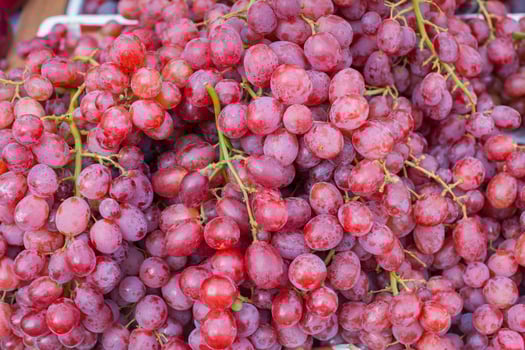 Bunch of red grapes photo