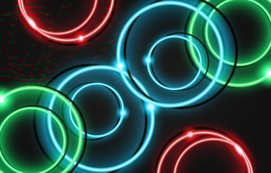 neon circle luxury background with metal texture 3d abstract. Suitable For Wallpaper, Banner, Background, Card, Book Illustration, landing page, gift, cover, flyer, report, bussiness, social media vector