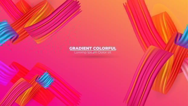 Color brushstroke oil or acrylic paint background modern colorful. Suitable For Wallpaper, Banner, Background, Card, Book Illustration, landing page, gift, cover, flyer, report, bussiness, vector