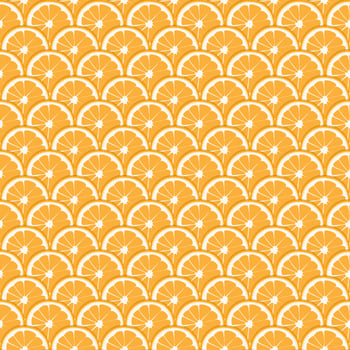 Orange Fruit Seamless Pattern vector