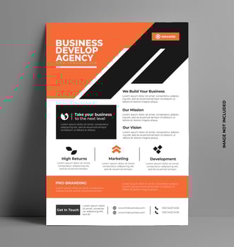 Professional Brochure Flyer Template. vector