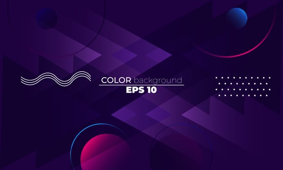 Colorful geometric background with gradient motion shapes composition. Applicable for gift card,  Poster on wall poster template,  landing page, ui, ux ,coverbook,  baner, social media posted, vector