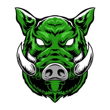 boar head mascot vector