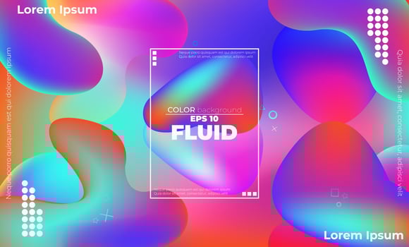 Creative geometric wallpaper. Trendy fluid flow gradient shapes composition. Visual Supply Company background for gift card,  Poster on wall poster template,  landing page, ui, ux ,coverbook,  baner, vector