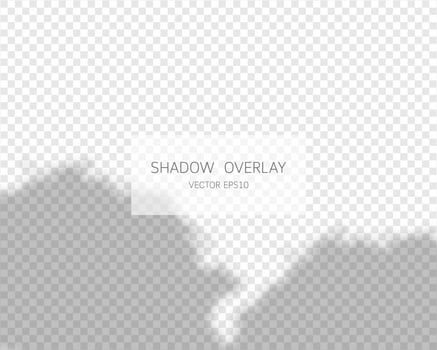 Shadow overlay effect. Natural shadows isolated vector
