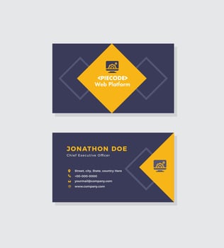 Corporate Business Card Design or Visiting Card And Personal Business Card vector