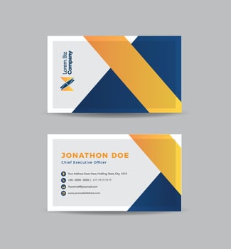 Corporate Business Card Design or Visiting Card And Personal Business Card vector