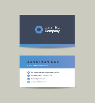 Corporate Business Card Design or Visiting Card And Personal Business Card vector