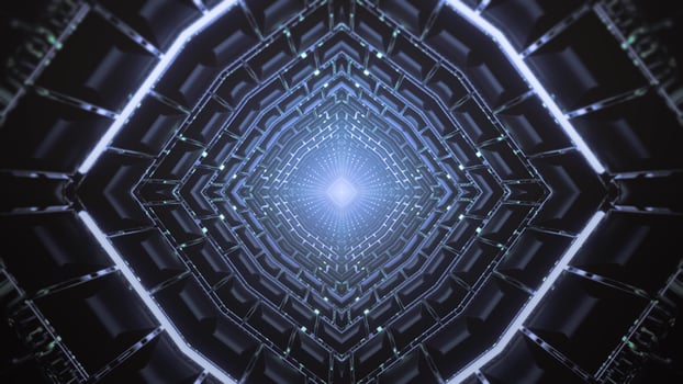 Colorful 3D kaleidoscope design illustration for background or texture photo