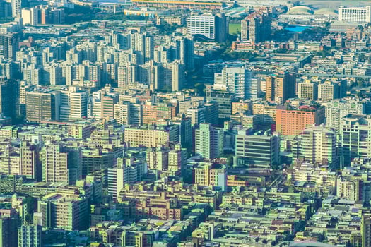 Cityscape of Taipei city in Taiwan photo