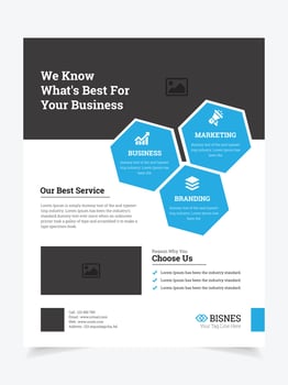 corporate flyer design vector