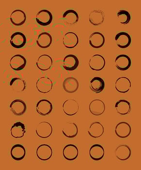 Vector coffee cup stains. menu, bar, cafe, restaurant.