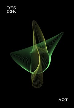 Abstract wavy stripes on black background for design element, wallpaper, Banner, poster, cover layout backdrop, abstract wavy curves pattern template. vector