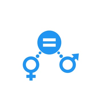 gender equity icon, vector sign.eps