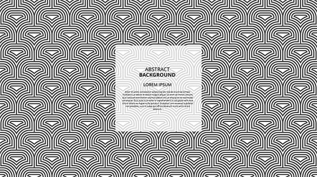 Abstract seamless curvy shape lines pattern vector
