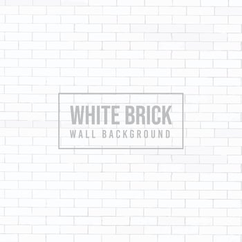 Isolated background white brick wall vector