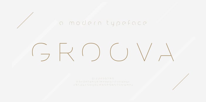 Abstract thin line font alphabet. Minimal modern fashion fonts and numbers. Typography typeface uppercase lowercase and number. vector illustration