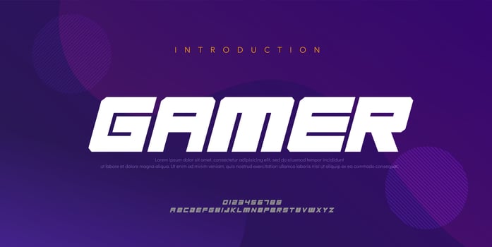 Sport Modern Future bold, italic Alphabet Font. Typography digital style fonts for technology, digital, game, movie logo bold and italic style. vector illustration