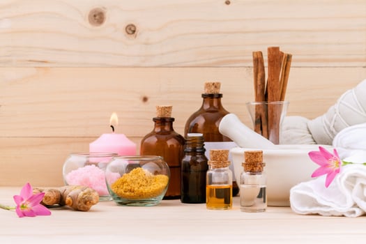 Natural aromatherapy items photo
