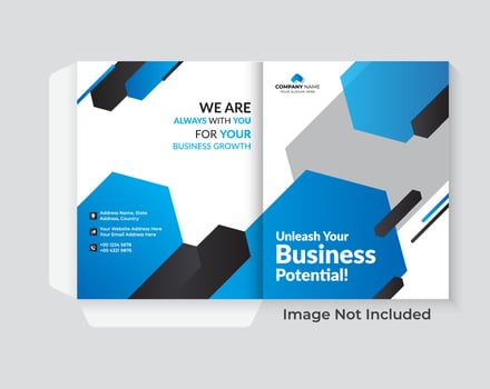 Folder design cover for catalogue brochures layout vector