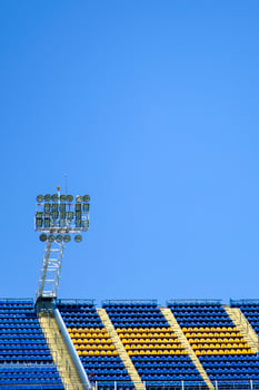 Detail of the football stadium photo