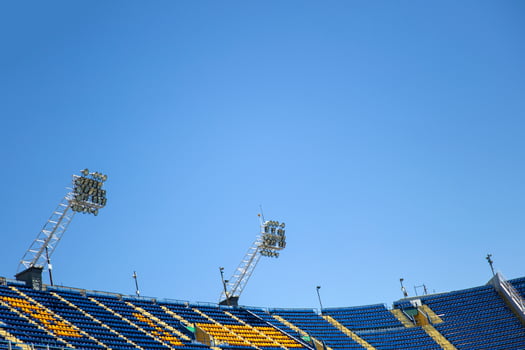 Detail of the football stadium photo