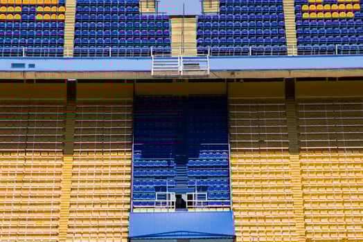 Detail of the football stadium photo