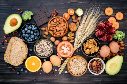 Healthy fresh foods photo