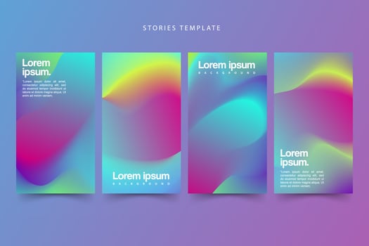 Abstract colorful flowing wave banner background vector