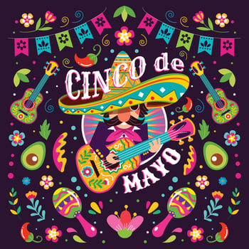 Cinco de Mayo Mexican Mariachi Concept vector