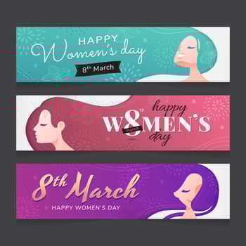 International Women's Day Banner vector