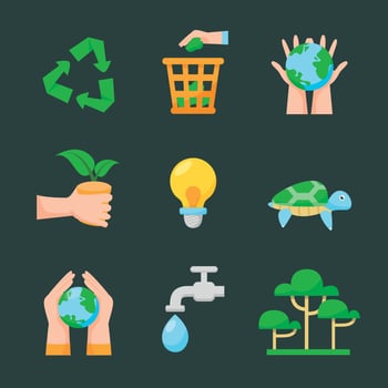Mother Earth Day Awareness Icon vector