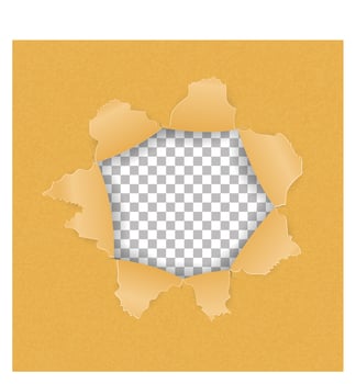 Torn paper hole vector