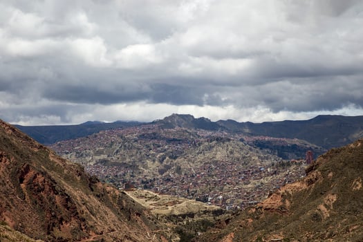 View at La Paz from the distance photo