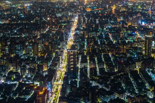 Cityscape of Taipei, Taiwan photo