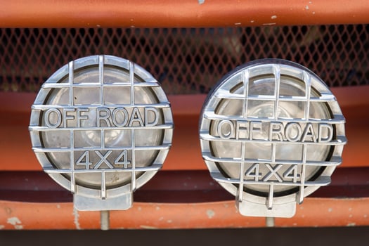Light bar on off road vehicle photo