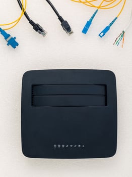Router and connections photo